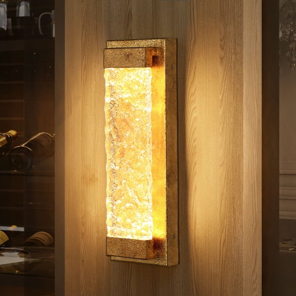 Dashaunda 5.1-in W 1 -Light Antique Gold Wall Sconce
