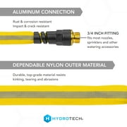 HydroTech FlatJacket 5/8 x 100ft Flexible Garden Hose– Kink-Free, Lightweight, Burst-Proof