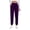 Purple_YYX, variant on Fsqjgq Sports Pants for Women Slim Leg Sweatpants with Pockets Velour Elastic Waist Joggers Woman Trousers
