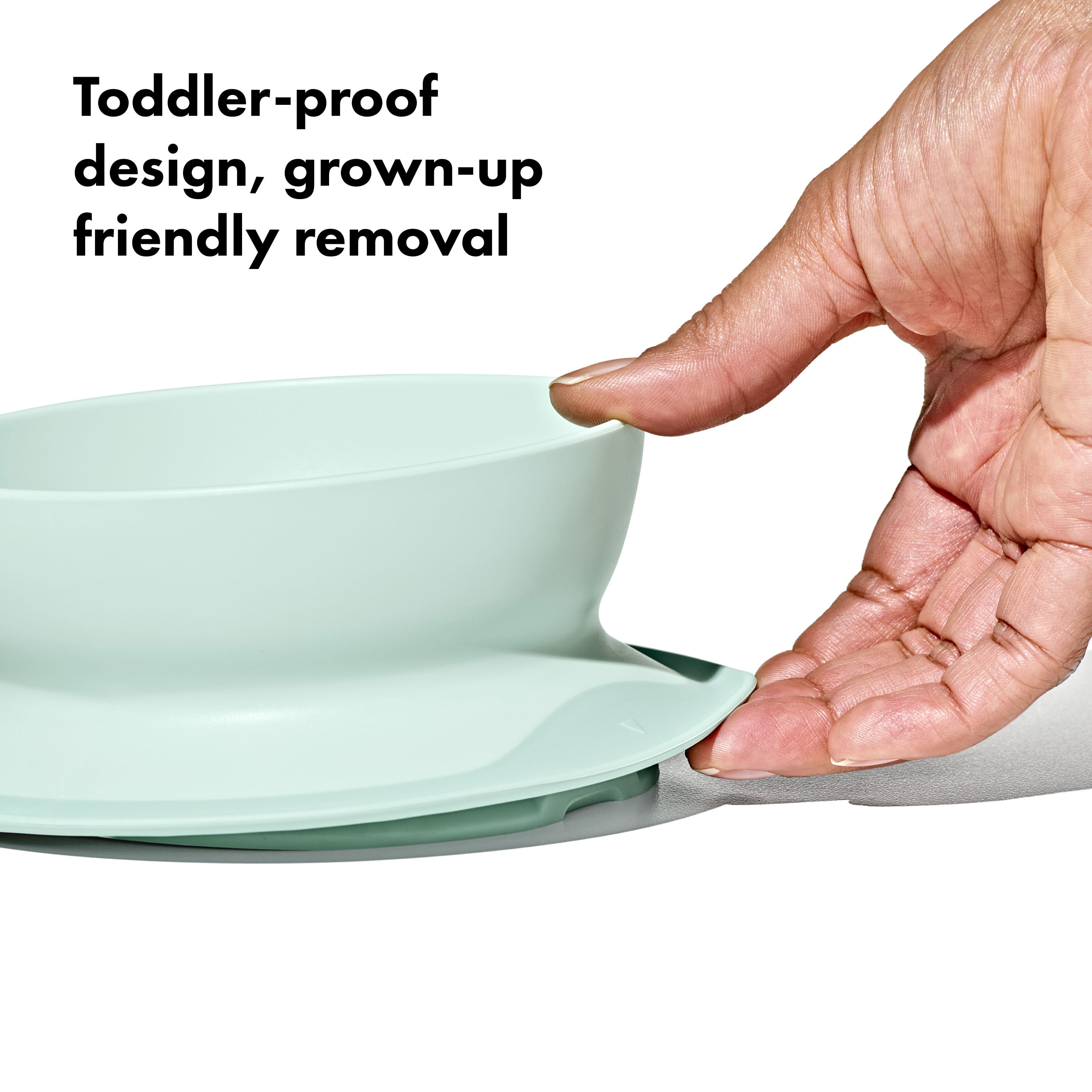 OXO Tot Baby and Toddler Stick and Stay Suction Bowl for 6+ Months - Opal