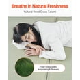 thumbnail image 4 of Japanese Tatami Mat Queen Foldable  Non-Slip Rush Grass Tatami Mattress, 4 of 10