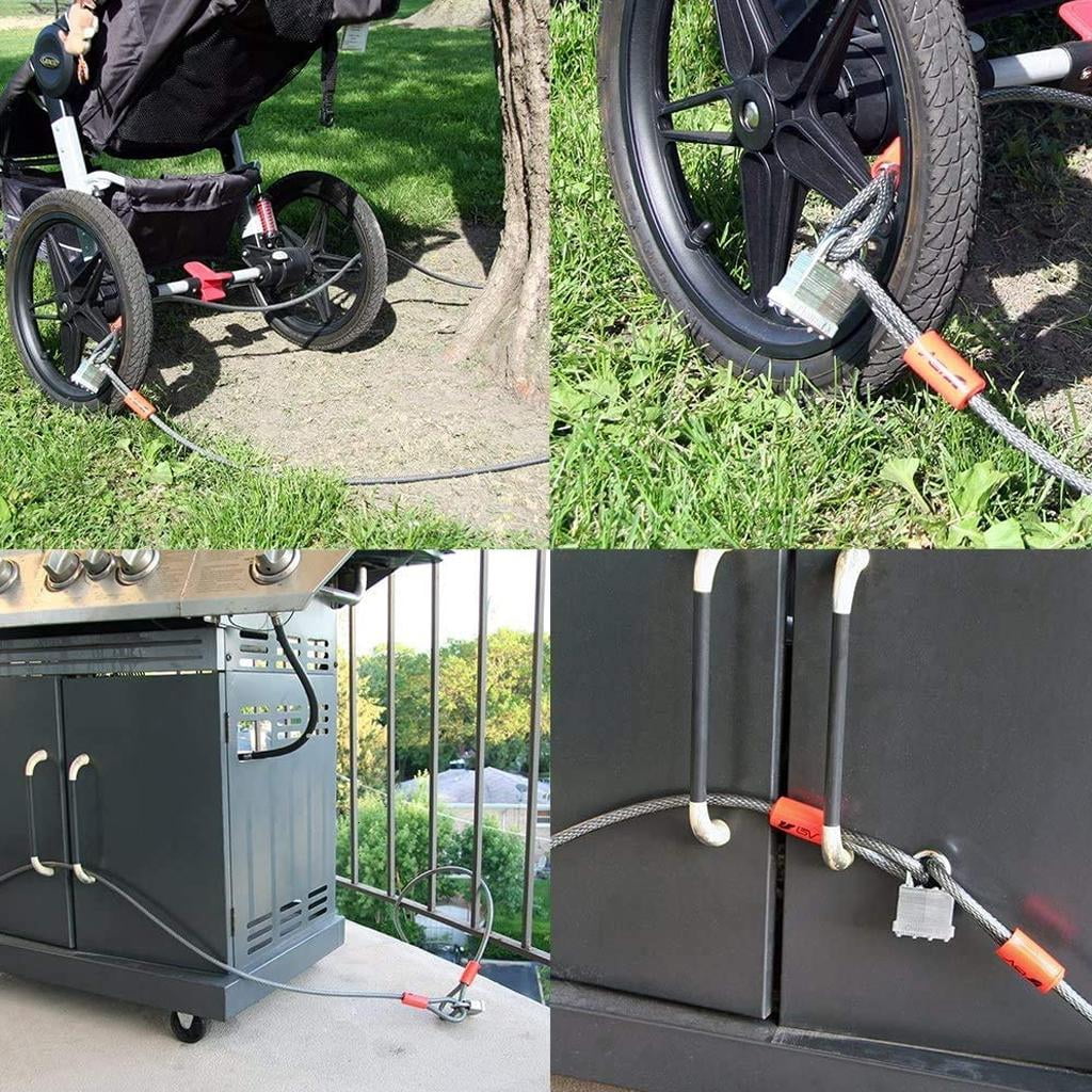 Bike Cable Lock , Bike lock Cable Lock Coiled Secure key Bike Lock,Great performances