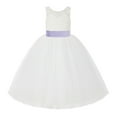thumbnail image 2 of Ekidsbridal Ivory Lace Back Tutu Tulle Flower Girl Dresses Formal Photoshoot Gown 212noFT 8, 2 of 3