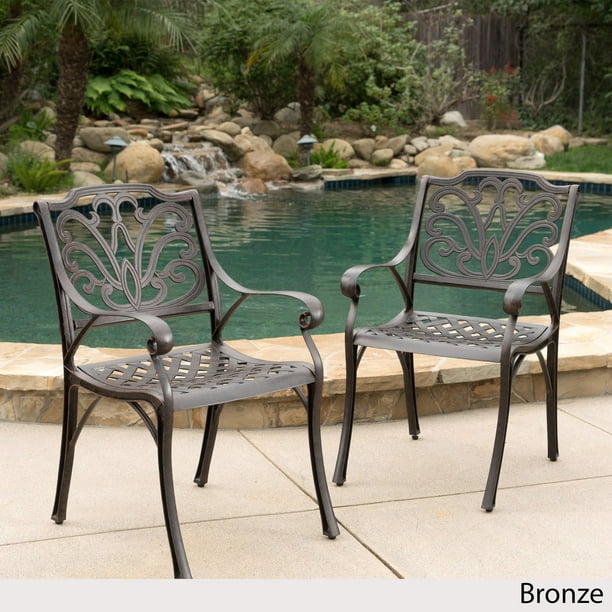 Alfresco Outdoor Cast Aluminum Dining, Noble House Home Furnishings Outdoor Furniture