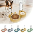 thumbnail image 4 of Adjustable Cat Dog Food Water Bowl Set with Removable Dish and Convenient Dispenser Feeder for Medium, 4 of 4