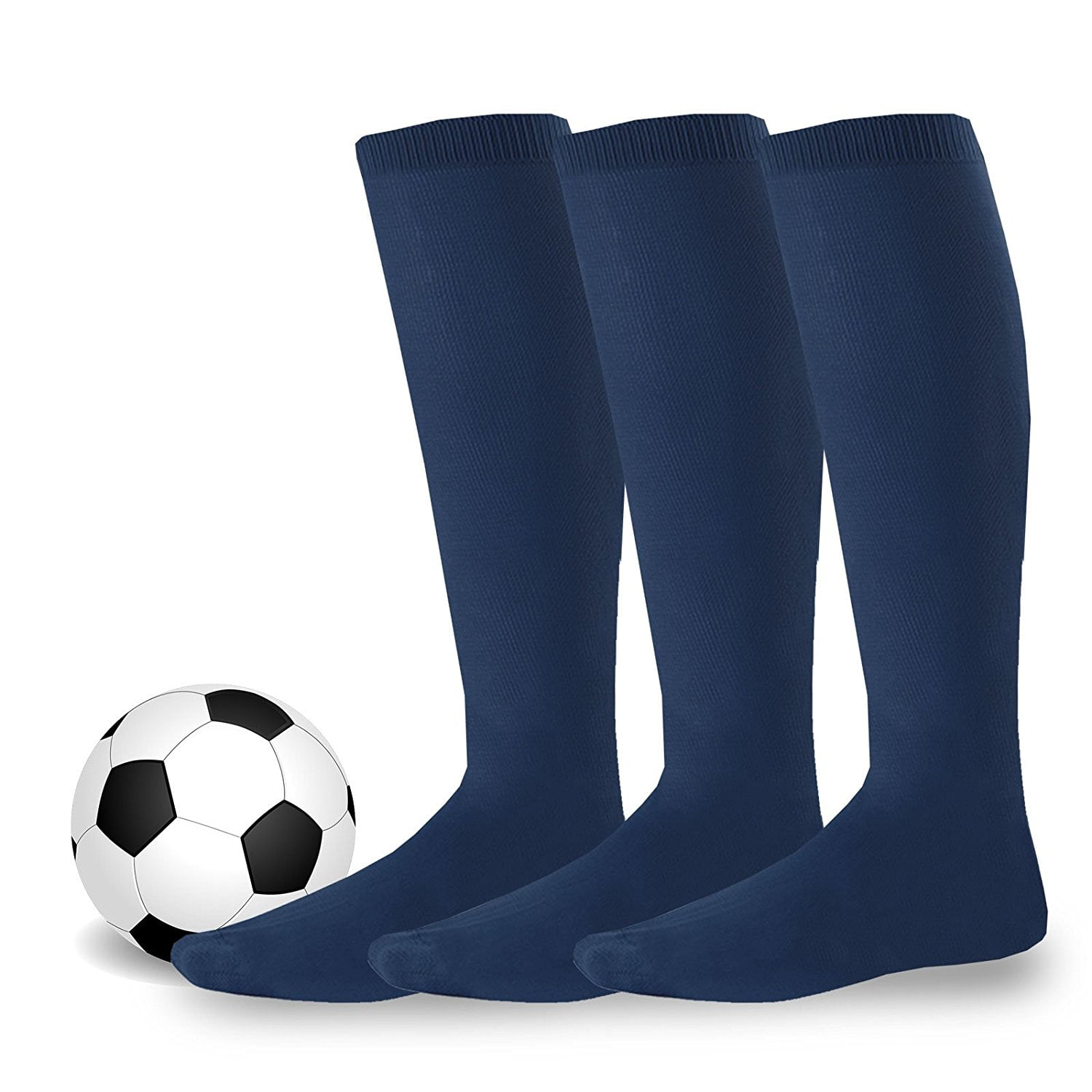 Soxnet Cotton Unisex Soccer Sports Team Socks 3 Pack 