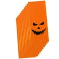 thumbnail image 4 of Tachiuwa 10Pcs Halloween Favor Bags Candy Bags Multifunction Flat Bags Halloween Trick or Treat Bags Pumpkin Smile Pattern for Cookies yellow, 4 of 9