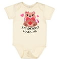 thumbnail image 3 of Inktastic My Granny Loves Me Bear and Hearts Boys or Girls Baby Bodysuit, 3 of 5