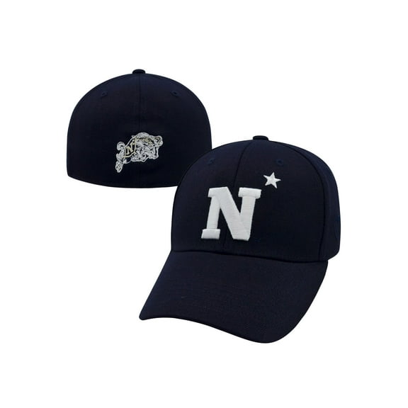 top of the world men's navy midshipmen navy premium collection m-fit hat