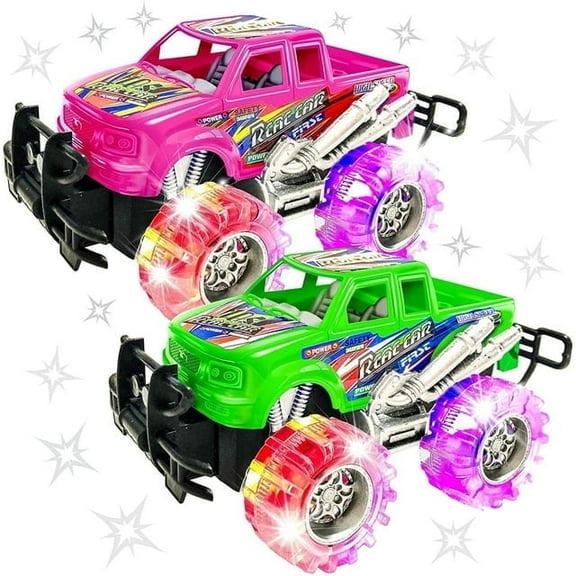 ArtCreativity Monster Truck Toy – Push and Go Truck with Flashing LED Tires – Fun Truck Toy for Kids & Boys Toys Ages 5 to 7