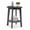 Grey, variant on EDX Small Round End Table, Modern Nightstand with Tapered Legs, 2-Tier Storage Side Table, Easy Assembly, Space-Saving Accent Table for Living Room Bedroom, Grey