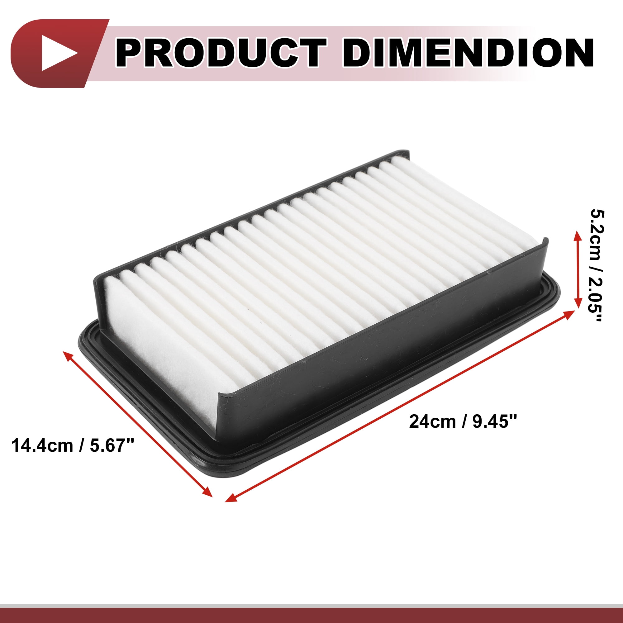 Unique Bargains Engine Air Filter Element No.1378077A00 for Suzuki Carry Every Jimny DA32T