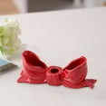thumbnail image 1 of Bowknot Candle Soporter Atmósfera Bolder de velas Regalos de cumpleaños elegantes Candillas decorativas para el banquete de apartamento de dormitorio Rojo, 1 of 8
