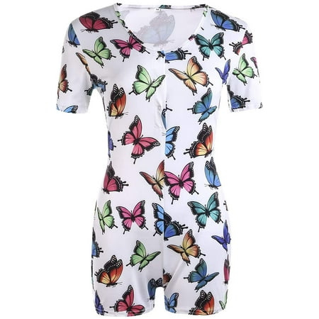 

Women s Lady Romper Bodycon Casual Jumpsuit Long Sleeve Leotard Home Wear Playsuit Pajama