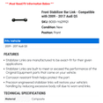 thumbnail image 2 of Front Stabilizer Bar Link - Compatible with 2009 - 2017 Audi Q5 2010 2011 2012 2013 2014 2015 2016, 2 of 2