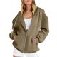 thumbnail image 1 of ICHUANYI Clearance Women's Fashion Casual Color Zip Hood Long Sleeve Pocket Jacket Blouse(Army Green, L) ICHUANYI WER2023080808658, 1 of 8