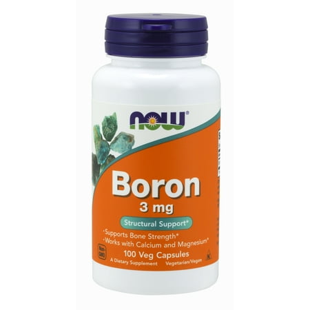 NOW Supplements, Boron 3 mg, 100 Capsules