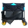 thumbnail image 4 of Collapsible Wagon 450LBS Capacity, 52.70" Extra Large Wagons Carts, Heavy Duty Folding Wagon with Extended Lower Shelf and All-Terrain Wheels, Utility Beach Wagon for Outdoor Garden, 4 of 8