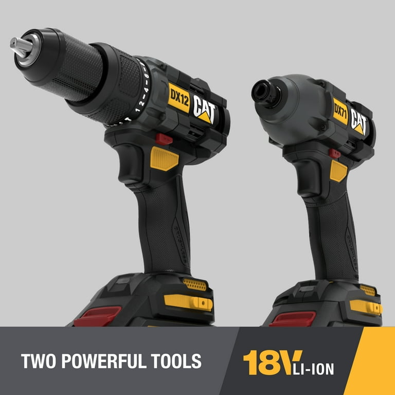 Cat 18V 1/2 in. Cordless Hammer Drill, DX12