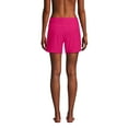 thumbnail image 2 of Lands' End Women's 5" Quick Dry Elastic Waist Board Shorts Swim Cover-up Shorts with Panty, 2 of 3