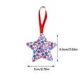 thumbnail image 2 of Clearance Under $5 Boovnll 4th of July Tree Decorations, Sequins Red White Blue Stars Memorial Day Ornaments, 4th of July Ornaments for Patriotic Party Hanging Decor, 4th of July Decorations, 2 of 5