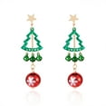 thumbnail image 5 of Top-keivon Bohemian Elegant Ethnic Beaded Santa Christmas Tree Tassel Earrings with Colorful Snowflake & Beads - Christmas Party Dangle Earrings for Women, 5 of 6