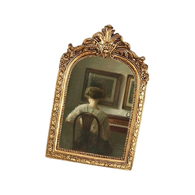 Marco de fotos de resina con relieve floral, marco para pintura al óleo, cuadro retro S