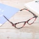 thumbnail image 4 of Gafas de lectura unisex con incrustaciones de diamantes de imitación, aumento de +400, estilo de rayas rojas, lentes transparentes Accesorios de moda, 4 of 8
