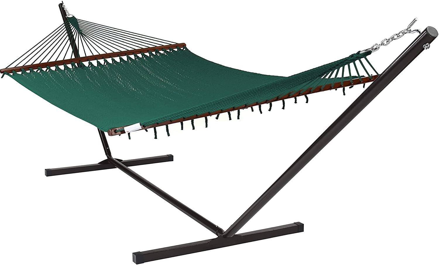 Caribbean Hammocks Island Oasis and Stand Set (Mocha Stand and Green