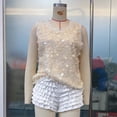 thumbnail image 6 of Tank Tops for Women Sparkly Sequin Sleeveless Cropped Tops for Beach Club, 6 of 6