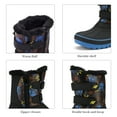 thumbnail image 3 of Dream Pairs Boys & Girls Winter Zip Snow Boots Outdoor Warm Waterproof Sport Snow Boot DUCKO BLACK/ROYAL Size 1, 3 of 5