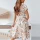 thumbnail image 4 of Vestidos casuales para Mujer Odeerbi Escote en V manga corta estampados, 4 of 9