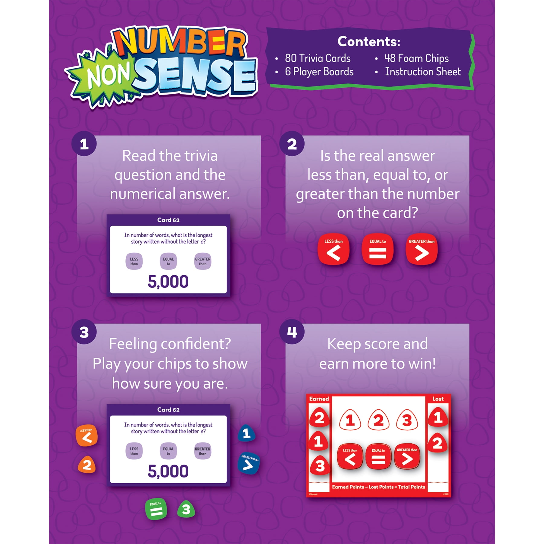 Edupress Number (Non)Sense Card Game