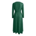 thumbnail image 4 of Afdoent Women's Dresses Long Sleeve Dress Style Summer Autumn Elegant Beach Dresses Long V Casual Dress Vacation Fashion Outfits, 4 of 6