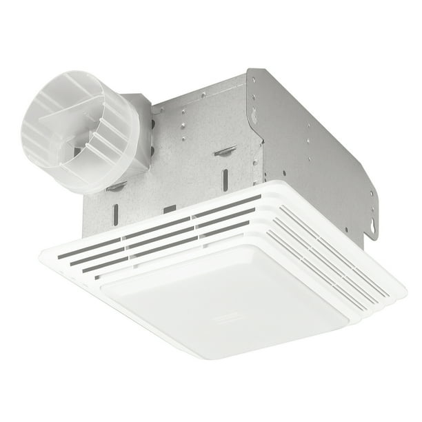 Broan HD80L 80 CFM White Heavy Duty Exhaust Fan/Light