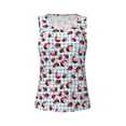 thumbnail image 3 of Picia Flowers and Lady Bugs Pattern Women's Workout Tank Top,Breathable Activewear,Slim Fit Athletic Top,Versatile Workout Moisture-wicking top-Large, 3 of 9