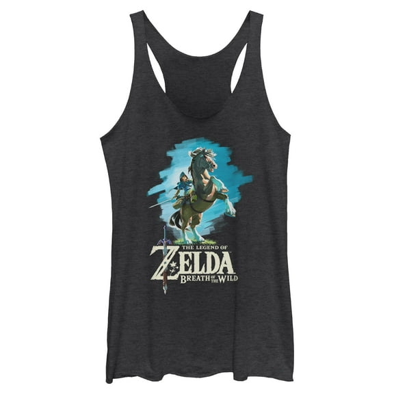 Womens Nintendo Legend of Zelda Breath of the Wild Link Epona Racerback Tank