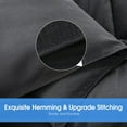 thumbnail image 3 of All Season Queen Size Comforter Set 3 PCs, Premium 350GSM Soft Quilted Down Alternative Comforter+2 Pillow Shams with Corner Tabs-Machine Washable Dark Grey, Queen（88 * 88）, 3 of 6
