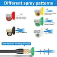 thumbnail image 3 of Adjustable Spray Pressure Washer Extension Wand With 5 Nozzle Tip Easy Connection Efficient Power Washer Extender for Various Cleaning Work-black-, 3 of 10