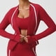 thumbnail image 5 of Ailaofu Running Jacket for Women Workout Jackets Zip Up Slim Fit Athletic Yoga Cropped Tops, 5 of 7