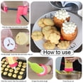thumbnail image 4 of Máquina para hacer galletas - Kit de pistola de glaseado con 16 discos y 6 puntas de decoración para el hogar DIY (rosa) oso de fresa Electrónica, 4 of 6