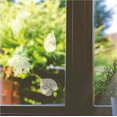 thumbnail image 5 of 20 piezas Adhesivos anticolisión para ventanas de gran tamaño Pegatinas con formas de hojas variadas Adhesivo transparente para ventana con alerta de pájaros para evitar que las personas y los pájaros, 5 of 5