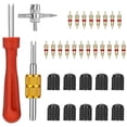 thumbnail image 1 of Soumake Kit de Réparation de Valve de Voiture 33 Pcs/ensemble Installation Rapide Résistance Supérieure Outil de Réparation de Valve de Pneu Automobile, 1 of 8
