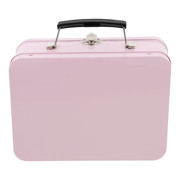 Worgeous Miniature Suitcase for Party Favors Tin Box Container for Wedding Accessories Candy Tiny Keepsakes Decorative Storage Box with Lid and Handle