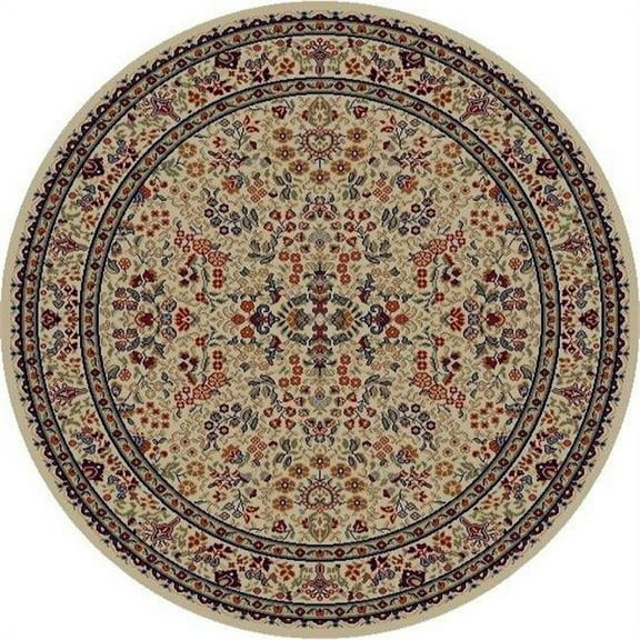 Concord Global 41127 7 ft. 10 in. x 9 ft. 10 in. Jewel Sarouk - Ivory