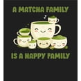 thumbnail image 5 of A Matcha Family Is A Happy Family Adult Black Crew Neck Long Sleeve Tee-Medium, 5 of 6