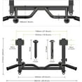 thumbnail image 6 of Heavy Duty Welded Pull Up Bar, Versatile Doorway Wall Mount, Joist Mounted, and Ceiling Mounted Chin Up Bars, Thick Metal Sturdy Construction for Full Body Workouts Support 500 lbs, 6 of 15