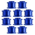 thumbnail image 4 of Tornillos para platos de aluminio azul de 4,9 mm para bicicletas de montaña: juego de 10 piezas, tornillos para platos de una sola velocidad, 4 of 8