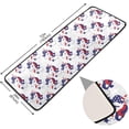 thumbnail image 2 of Patriotic Unicorn Face Hallway Runner Rug 2'x6' Kitchen Rug with Rubber Backing Stars Stripes American Flag Non Slip Entryway Rug Runner Washable Soft Area Rug for Hallway Bedroom Kitchen Decor, 2 of 6