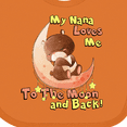 thumbnail image 4 of Inktastic My Nana Loves Me to the Moon and Back Boys or Girls Baby Bib, 4 of 4